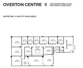 4150 International Plz, Fort Worth, TX à louer Plan d’étage– Image 1 sur 1