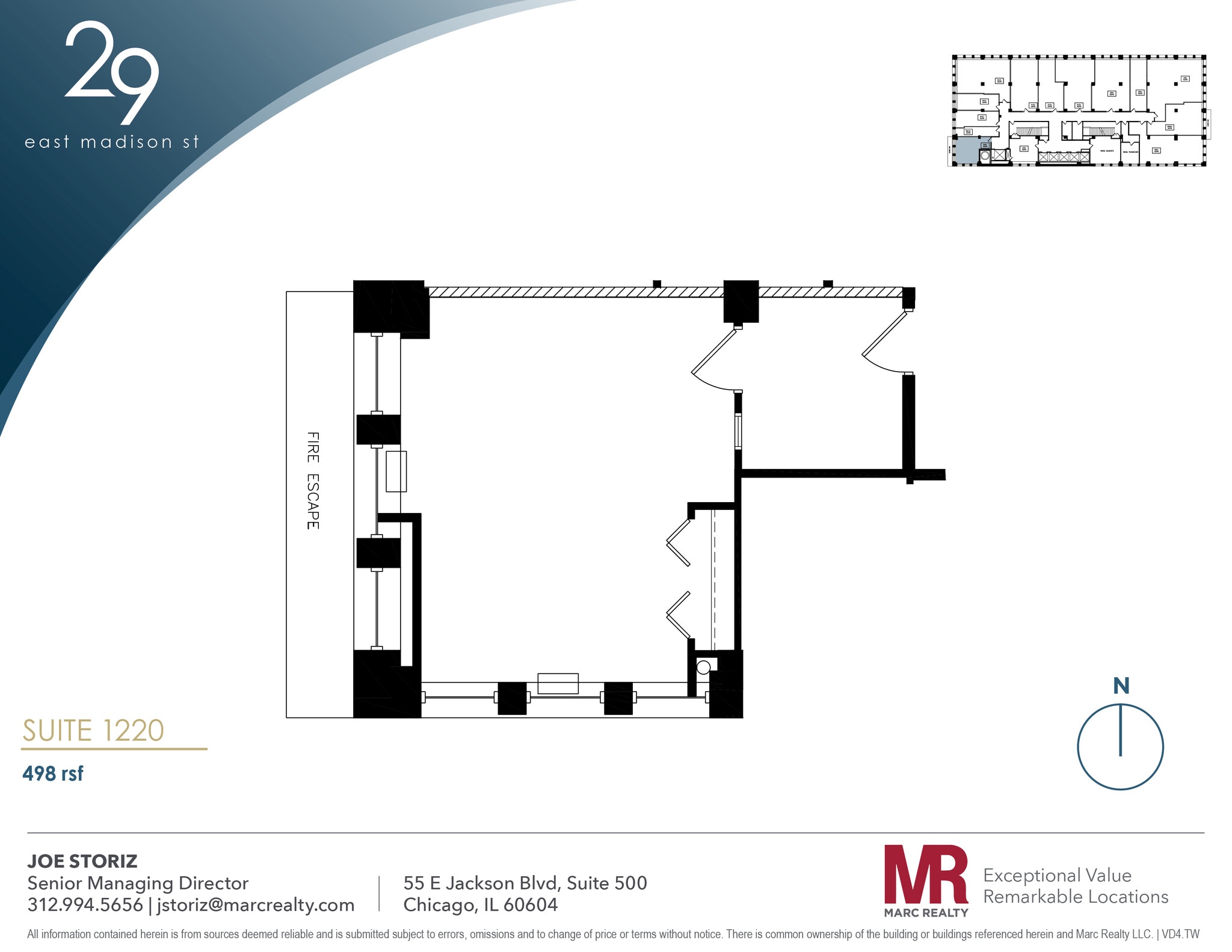 29 E Madison St, Chicago, IL à louer Plan d’étage– Image 1 sur 3