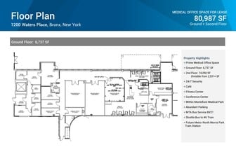 1200 Waters Pl, Bronx, NY à louer Plan d’étage– Image 1 sur 1