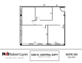 4300 N Central Expy, Dallas, TX à louer Plan d’étage– Image 1 sur 1