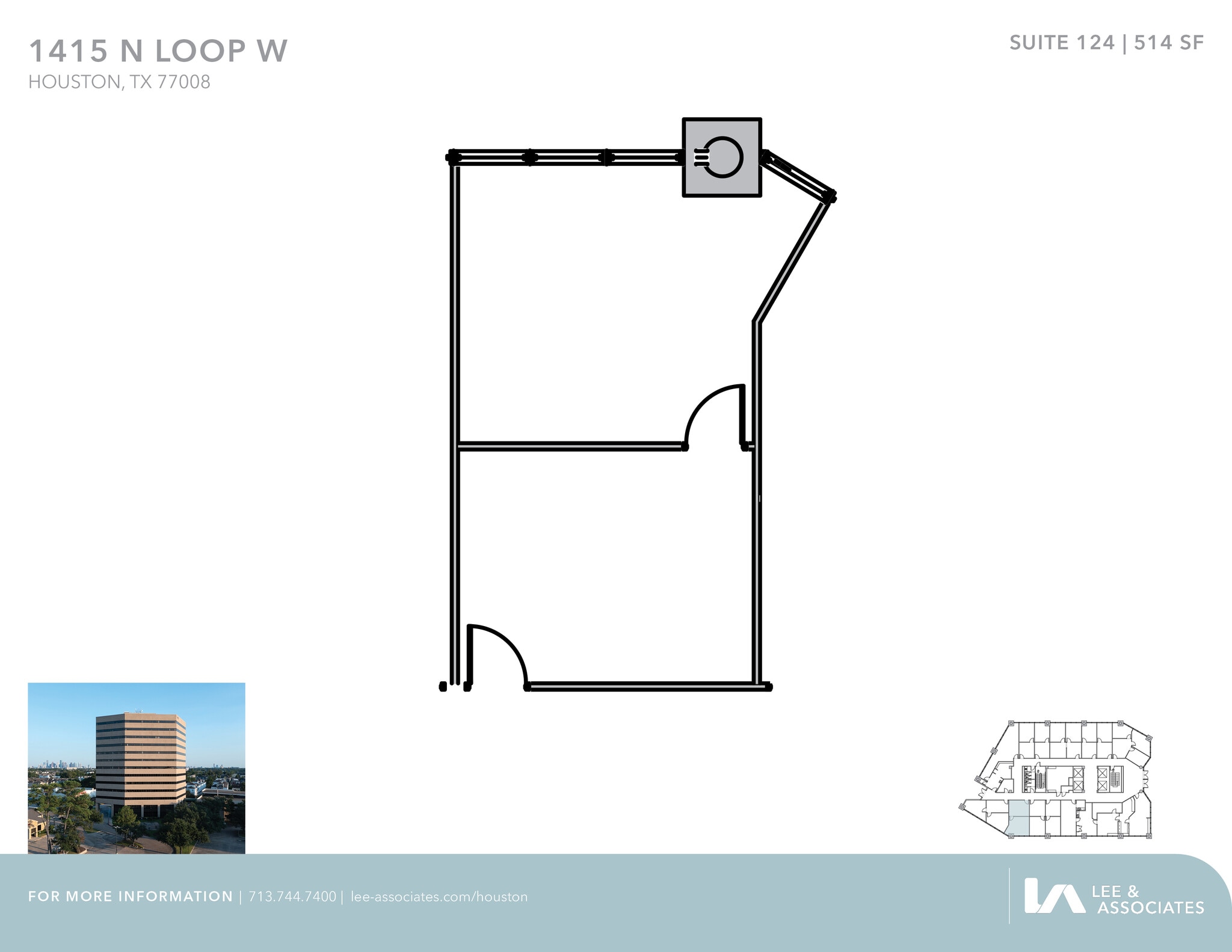 1415 North Loop W, Houston, TX à louer Plan d’étage– Image 1 sur 1