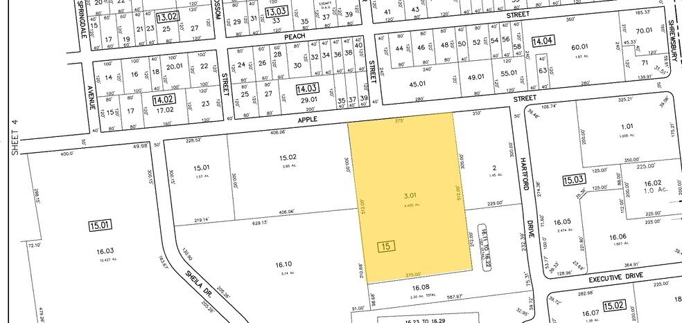 44 Apple St, Tinton Falls, NJ à louer - Plan cadastral – Image 2 sur 6