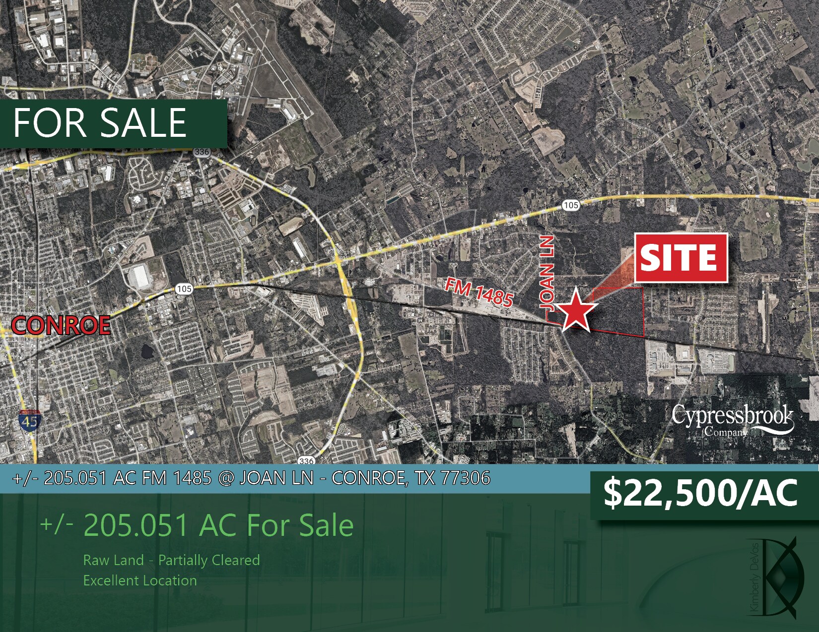 FM 1485 & Joan Ln, Conroe, TX à vendre Photo principale– Image 1 sur 6