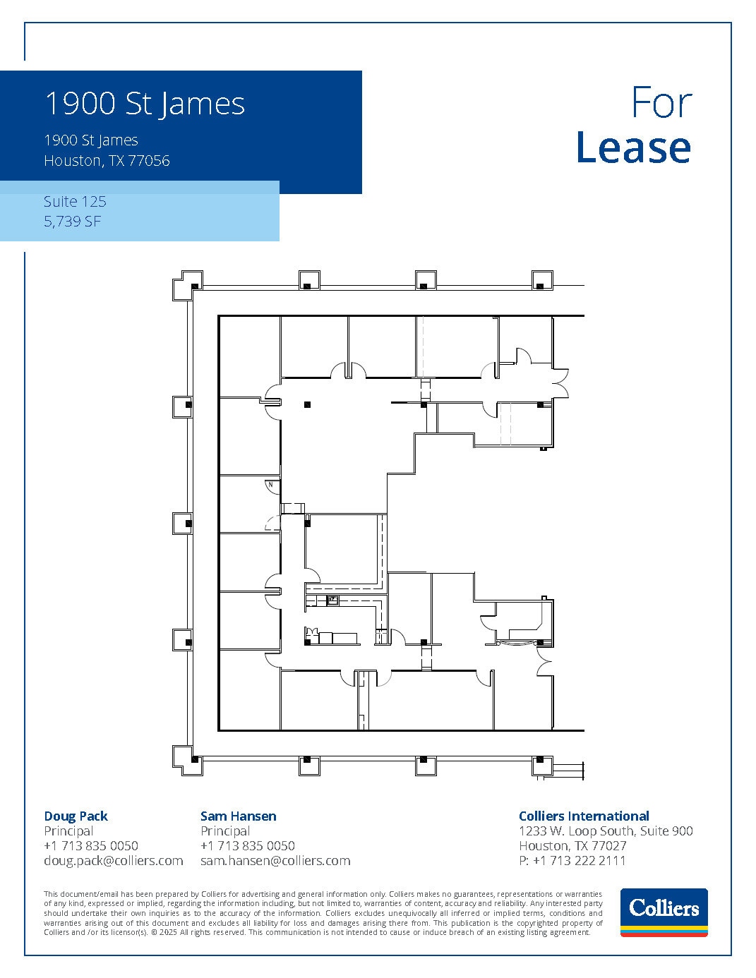 1900 St James Pl, Houston, TX à louer Plan d’étage– Image 1 sur 1