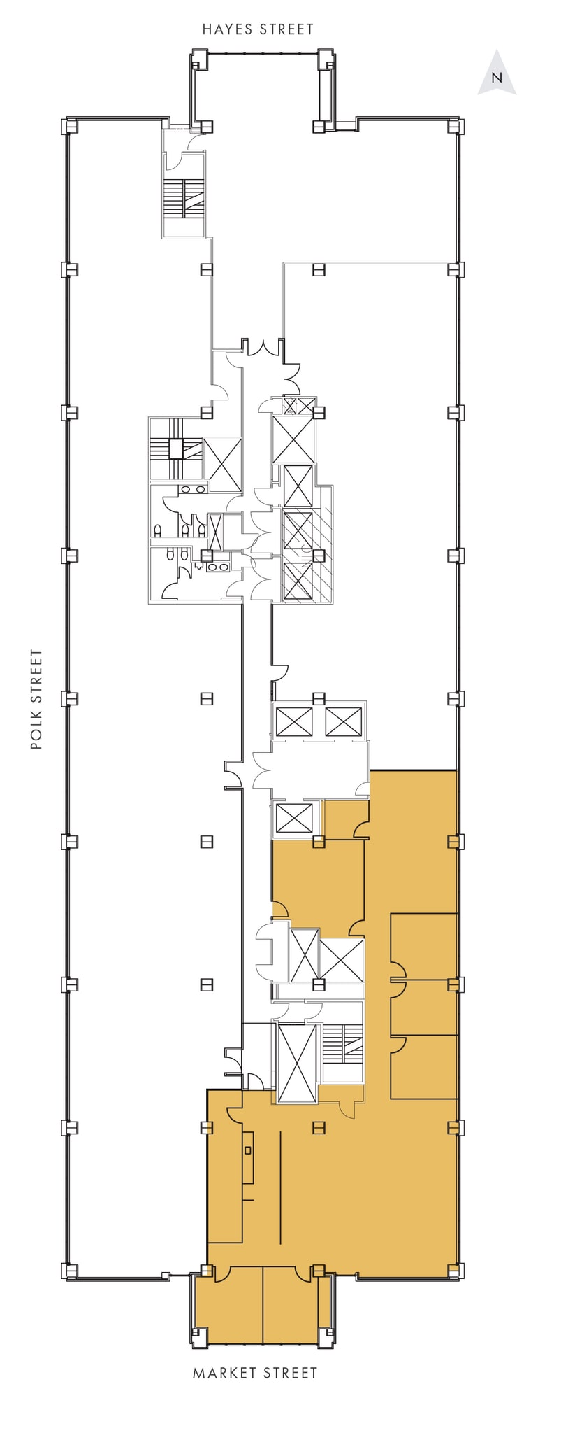 1390 Market St, San Francisco, CA à louer Plan d’étage– Image 1 sur 1