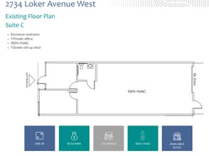 2720 Loker Ave W, Carlsbad, CA à louer Plan d’étage– Image 1 sur 1