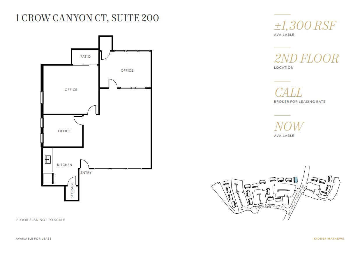3 Crow Canyon Ct, San Ramon, CA à louer Plan d’étage– Image 1 sur 1