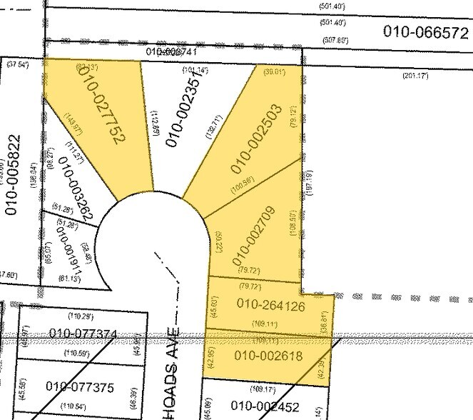 577-600 Rhoads Ave, Columbus, OH à vendre - Plan cadastral – Image 2 sur 2