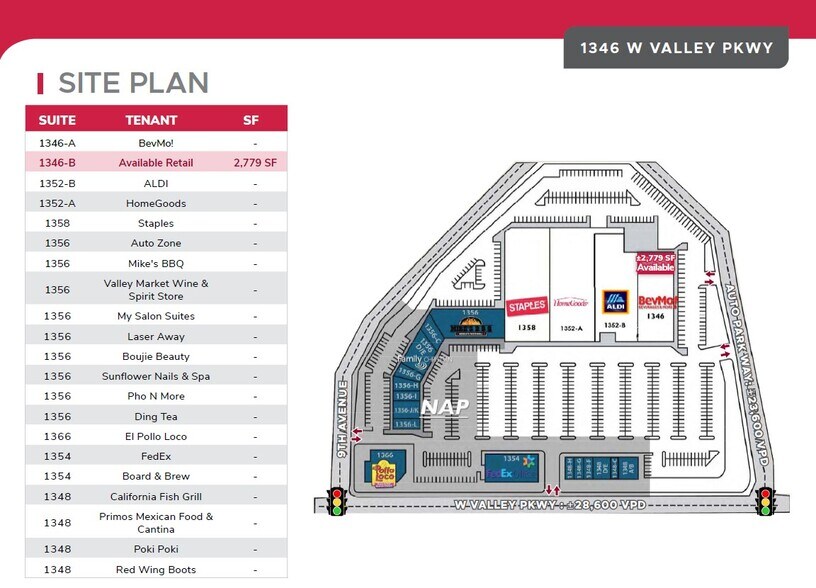 1346-1358 W Valley Pky, Escondido, CA à louer - Autre – Image 2 sur 5