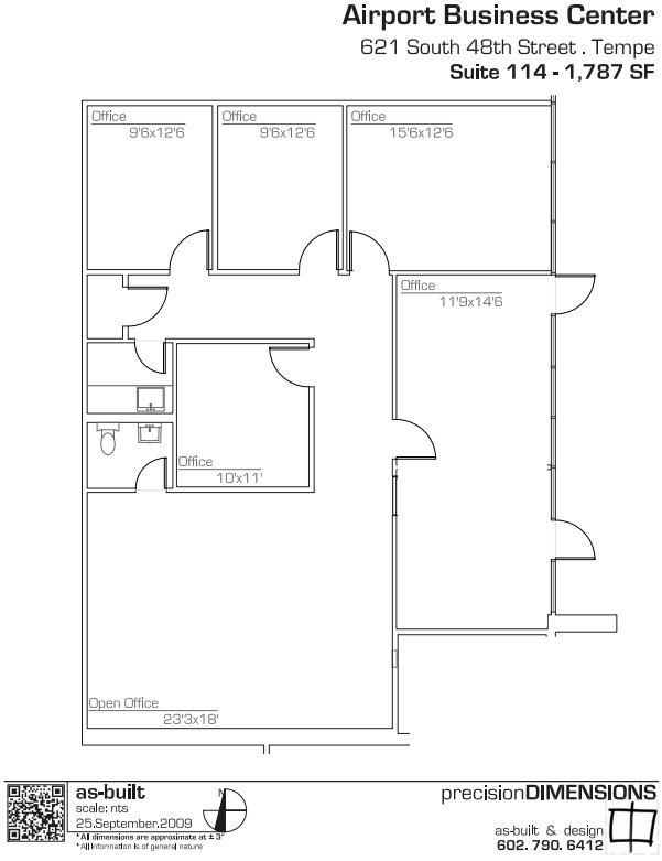 637 S 48th St, Tempe, AZ à louer Plan d’étage– Image 1 sur 1
