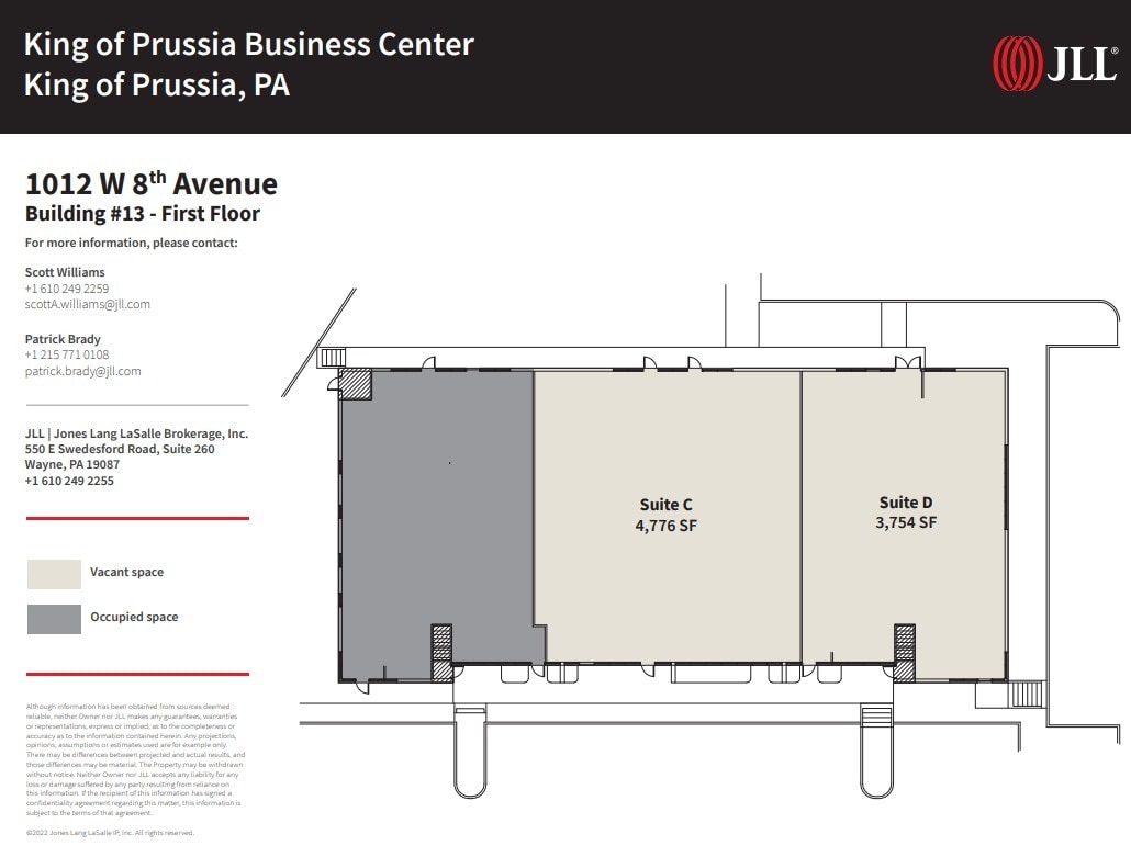 1019 W 9th Ave, King Of Prussia, PA à louer Plan d’étage– Image 1 sur 1