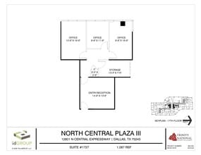 12801 N Central Expy, Dallas, TX à louer Plan d’étage– Image 1 sur 2
