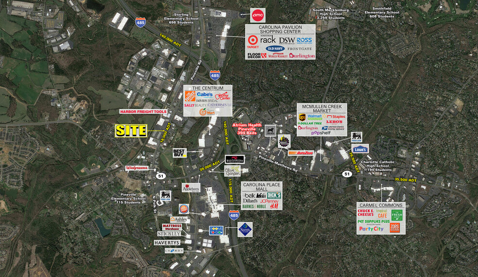 597 N Polk St, Pineville, NC à louer - Photo de l’immeuble – Image 3 sur 6