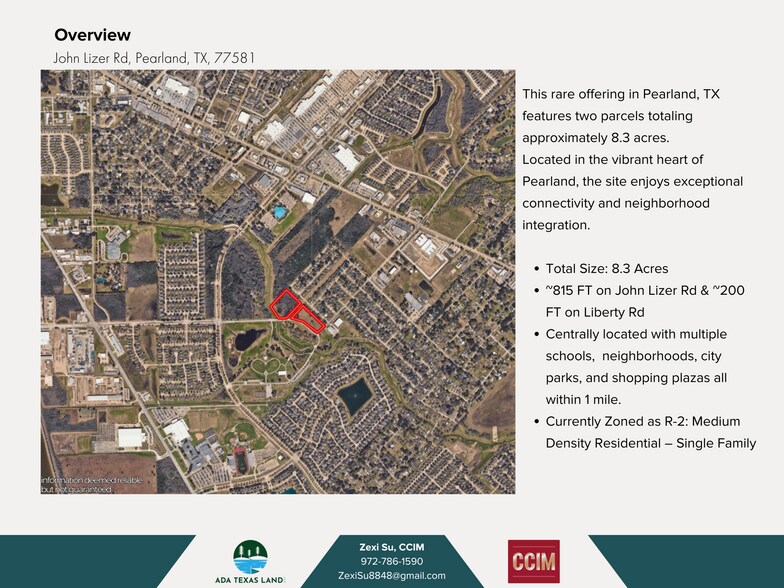 TBD John Lizer Rd, Pearland, TX à vendre - Photo de l’immeuble – Image 2 sur 10