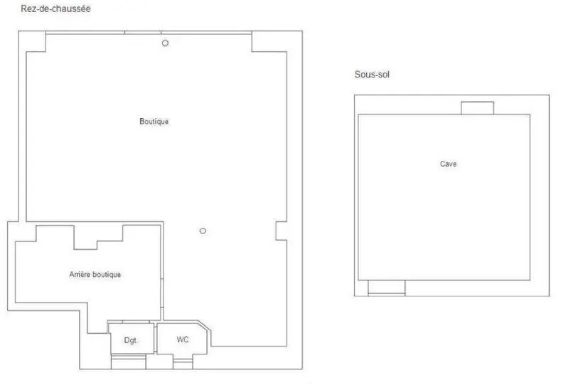 Local commercial dans Paris à vendre - Plan d’étage – Image 2 sur 5