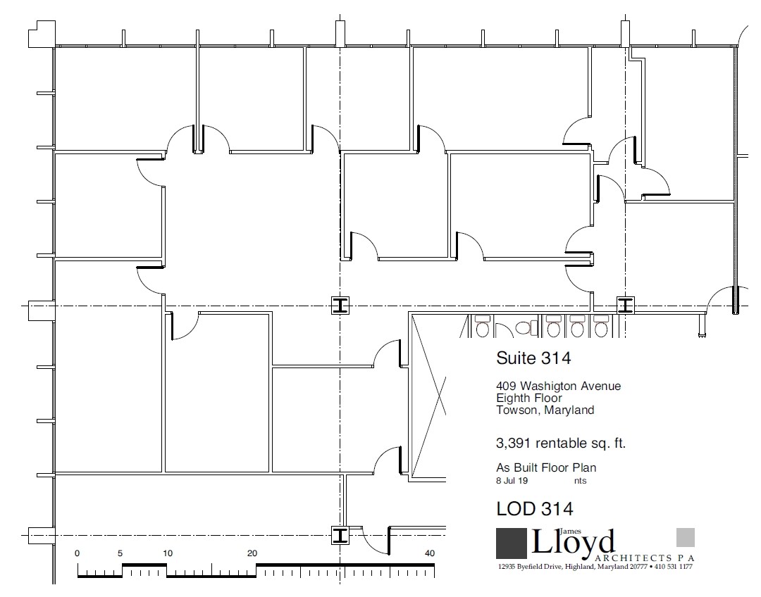 409 Washington Ave, Towson, MD à louer Plan d’étage– Image 1 sur 1