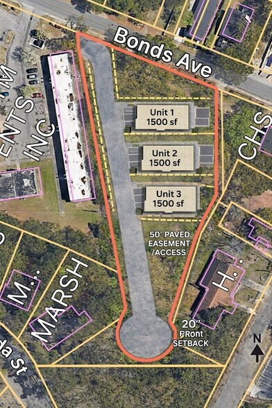 2720 Bonds Ave, North Charleston, SC à vendre - Plan de site – Image 2 sur 2
