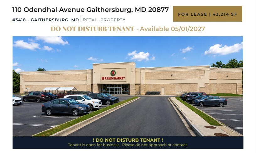 110 Odendhal Ave, Gaithersburg, MD à louer - Photo de l’immeuble – Image 1 sur 14