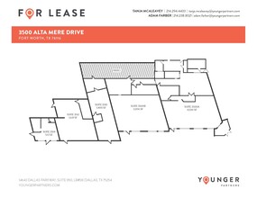 3500 Alta Mere Dr, Fort Worth, TX à louer Plan d’étage– Image 1 sur 1