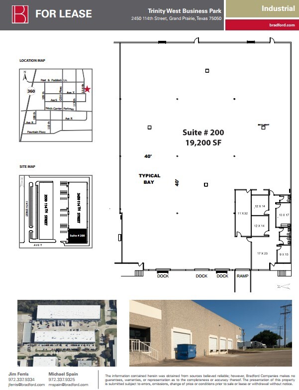 2450 114th St, Grand Prairie, TX à louer Plan d’étage– Image 1 sur 2