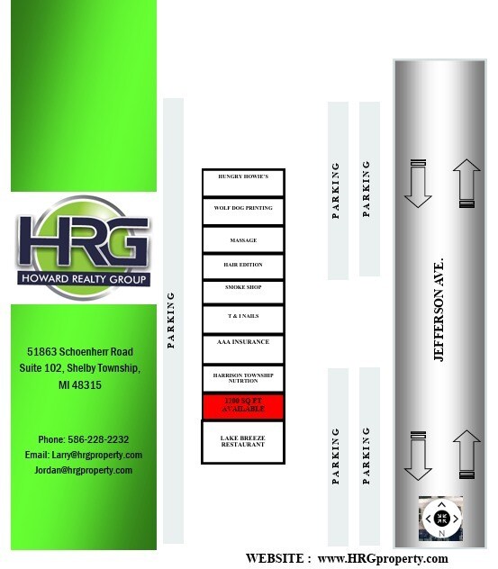 35410-35450 Jefferson Ave, Harrison Township, MI à louer Plan d’étage– Image 1 sur 1