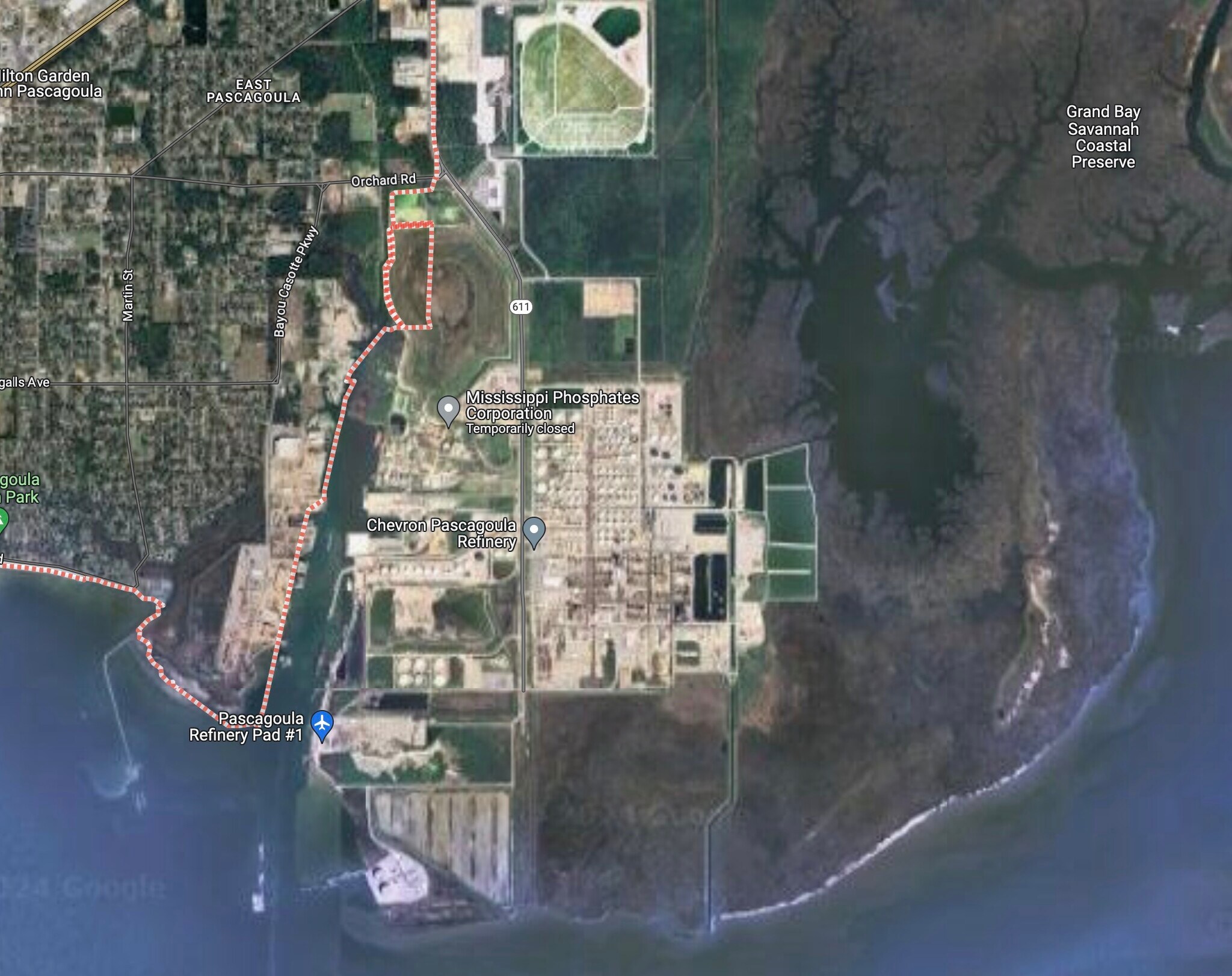 600 Industrial Road, Pascagoula, MS à louer Aérien– Image 1 sur 6