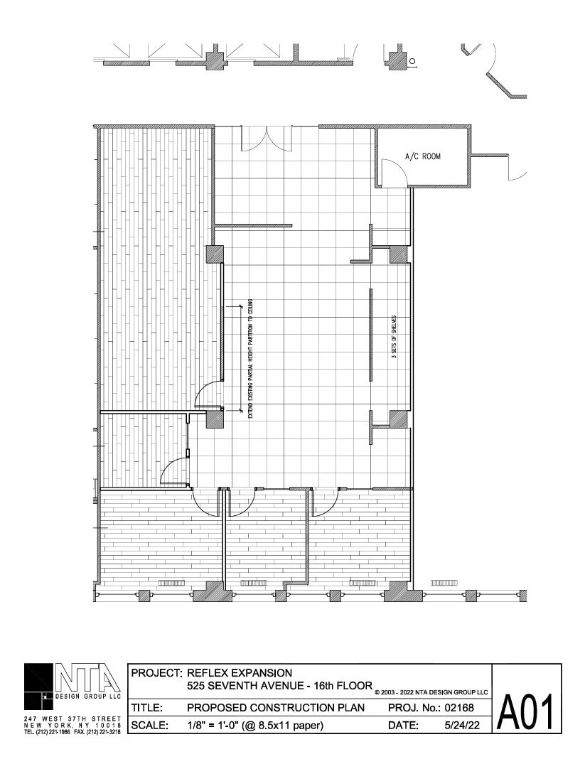 525 Seventh Ave, New York, NY à louer Plan d’étage– Image 1 sur 1