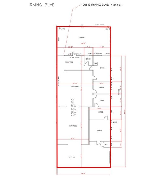 208 E Irving Blvd, Dallas, TX à louer - Photo de l’immeuble – Image 2 sur 5