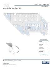 1299 Ocean Ave, Santa Monica, CA à louer Plan d’étage– Image 1 sur 1