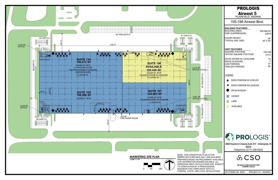 2516-2548 Airwest Blvd, Plainfield, IN à louer - Plan de site – Image 3 sur 4