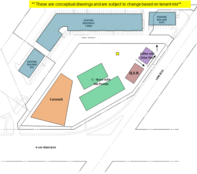 3619 N. Las Vegas Blvd, Las Vegas, NV à louer - Plan de site – Image 2 sur 4