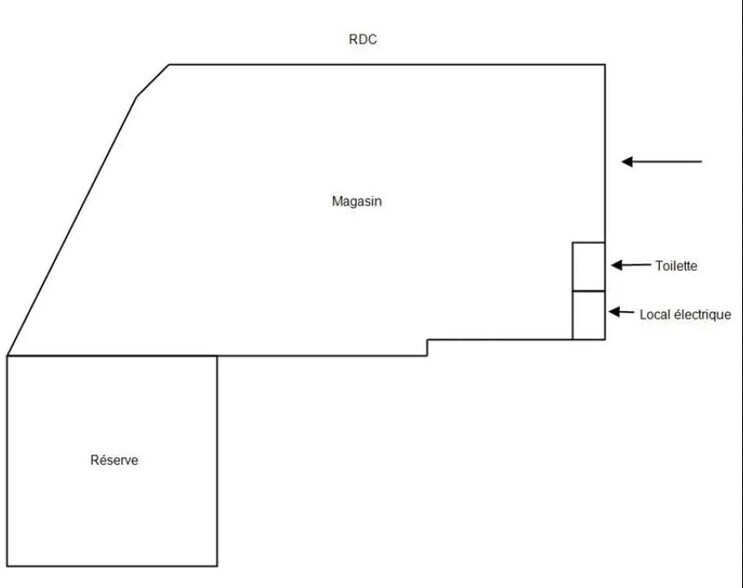 Local commercial dans Istres à louer - Plan d’étage – Image 3 sur 3