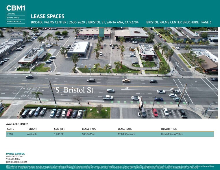 2600-2620 S Bristol St, Santa Ana, CA à louer - Photo de l’immeuble – Image 2 sur 7