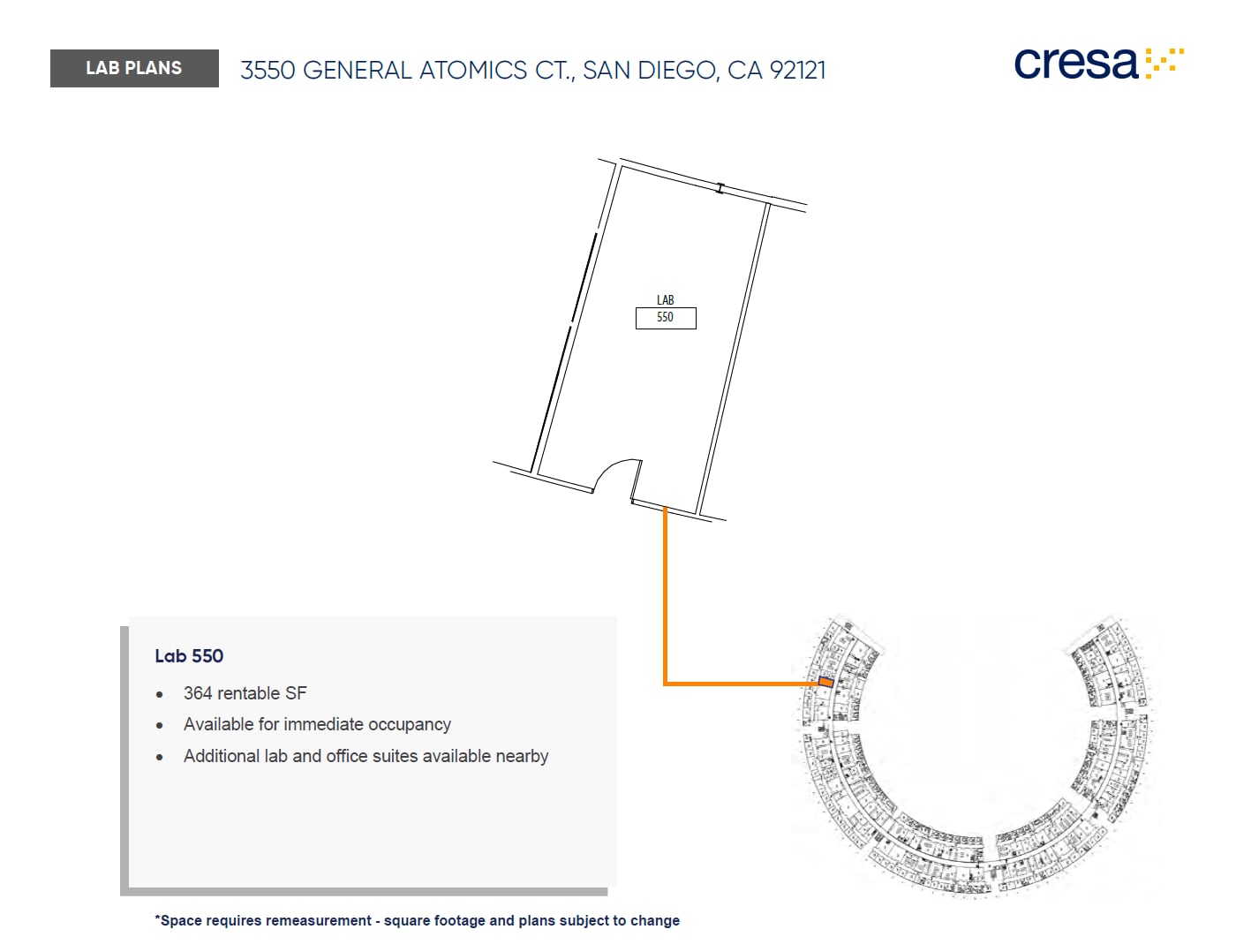 3550 General Atomics Ct, San Diego, CA à louer Plan d’étage– Image 1 sur 1