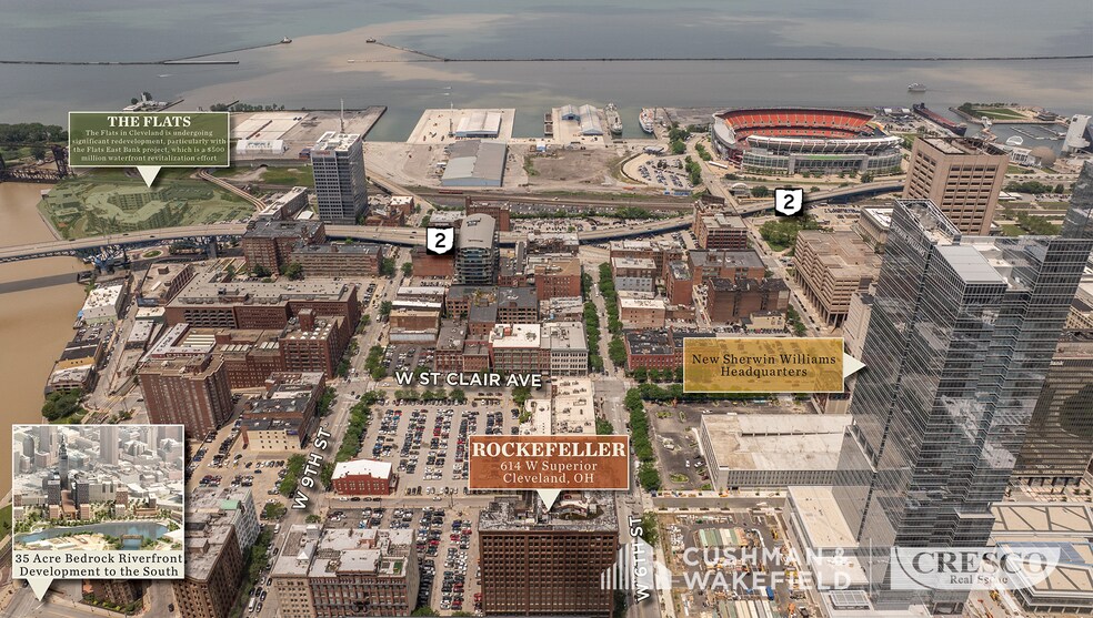 614 W Superior Ave, Cleveland, OH à vendre - Photo de l’immeuble – Image 3 sur 6