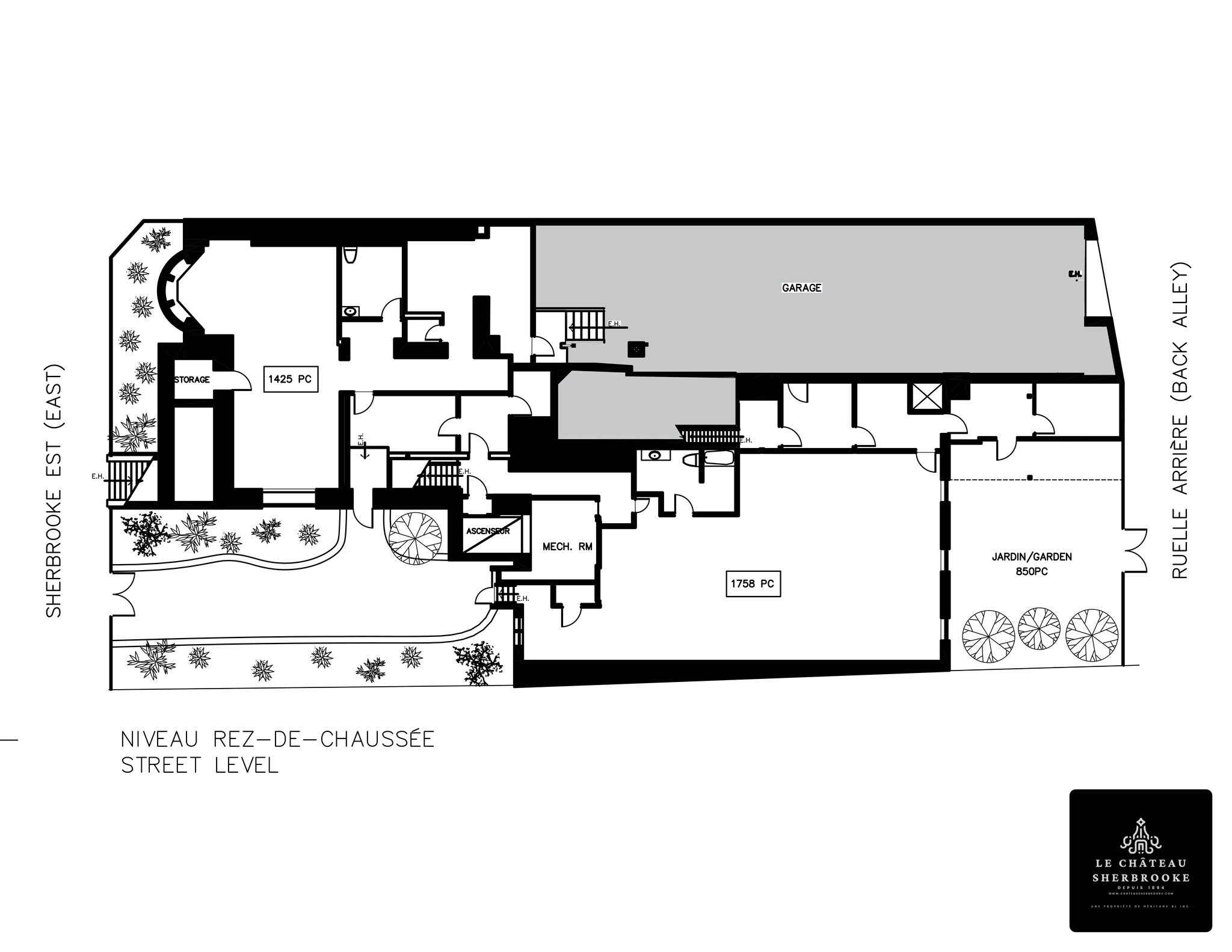 434-438 Rue Sherbrooke E, Montréal, QC à louer Plan de site– Image 1 sur 4