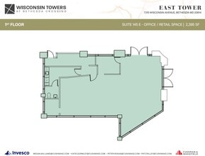 7315 Wisconsin Ave, Bethesda, MD à louer Plan d’étage– Image 1 sur 1