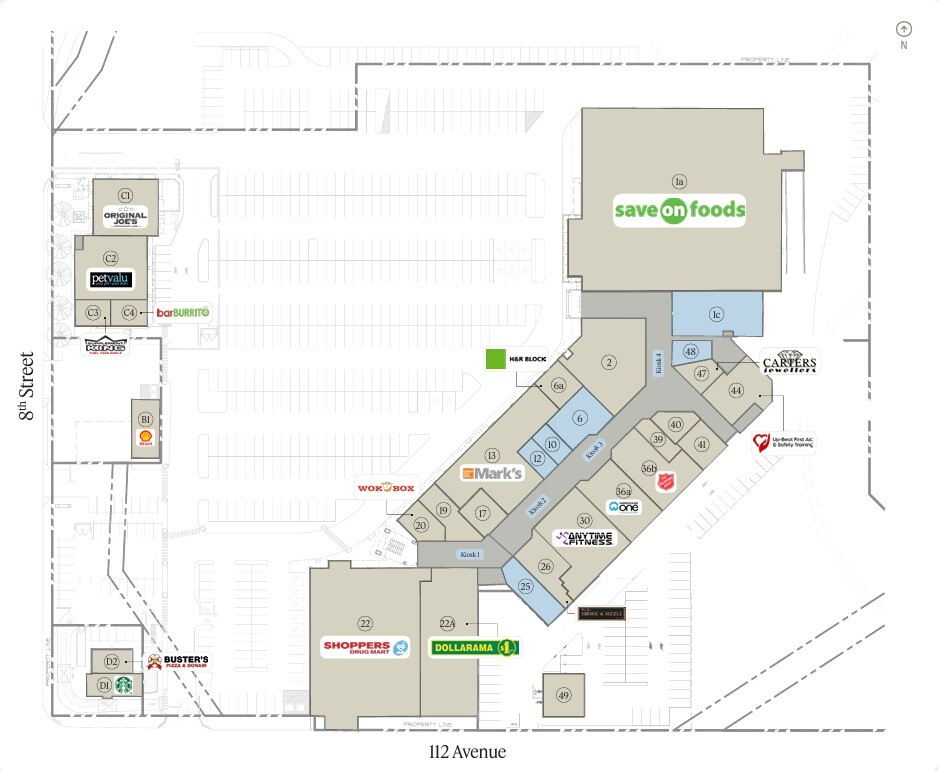 11000 8th St, Dawson Creek, BC à louer Plan d’étage– Image 1 sur 3