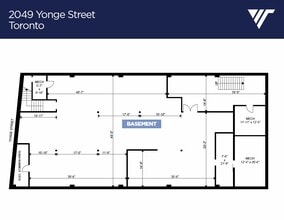 2049 Yonge St, Toronto, ON à louer Plan d’étage– Image 2 sur 2