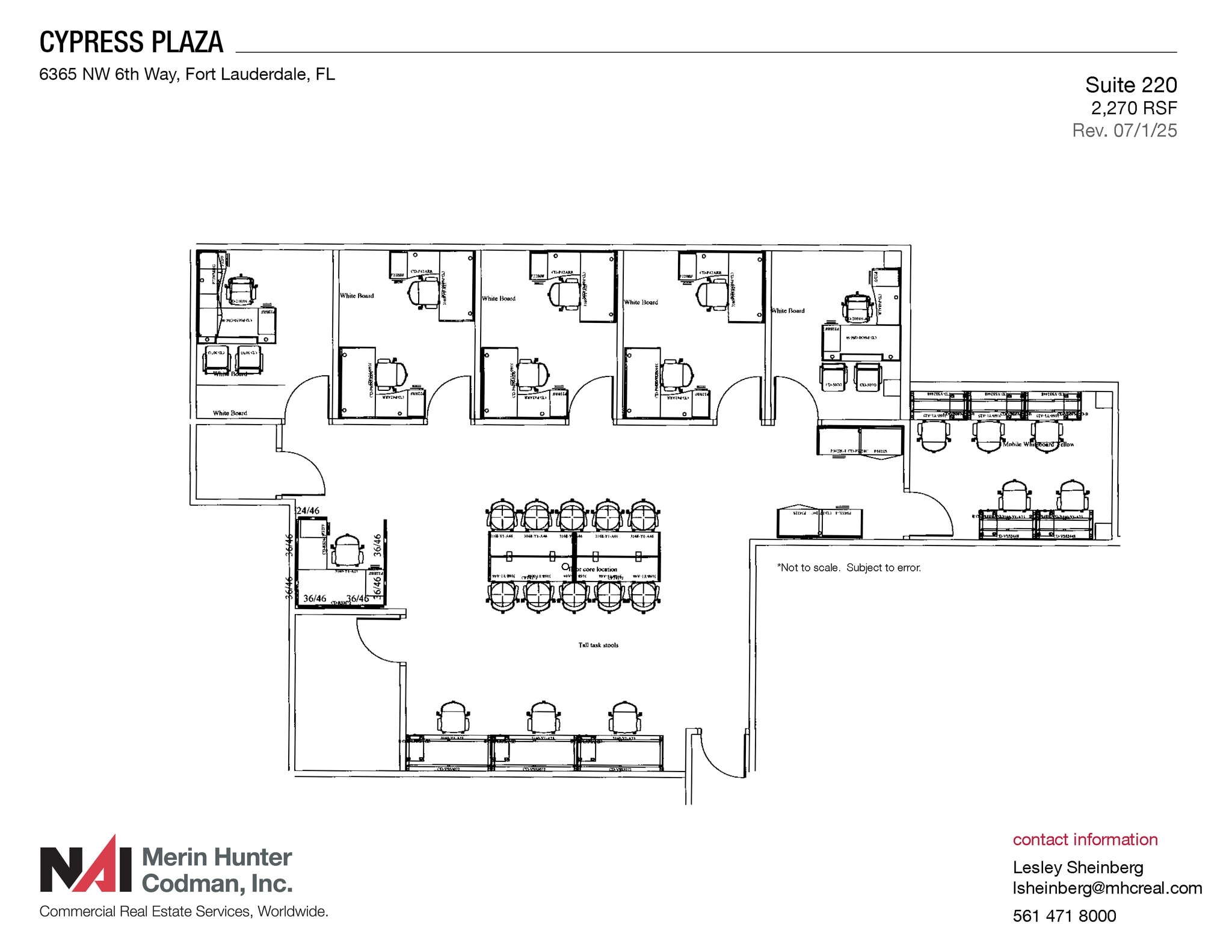 6365 NW 6th Way, Fort Lauderdale, FL à louer Plan d’étage– Image 1 sur 1