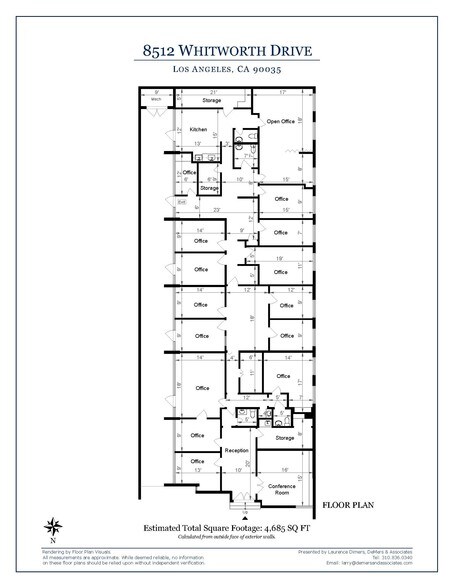 8512 Whitworth Dr, Los Angeles, CA à vendre - Plan d’étage – Image 3 sur 23