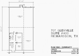 715 N Glenville Dr, Richardson, TX à louer Plan d’étage– Image 1 sur 1