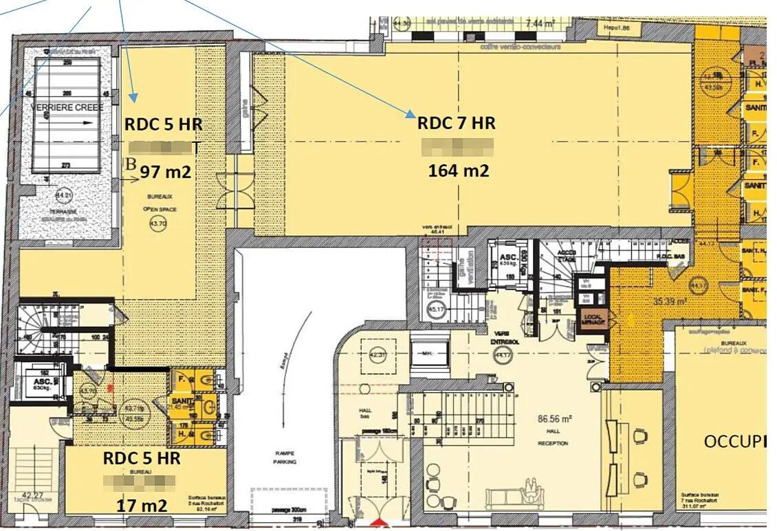 Bureau dans Paris à louer Plan d’étage– Image 1 sur 3