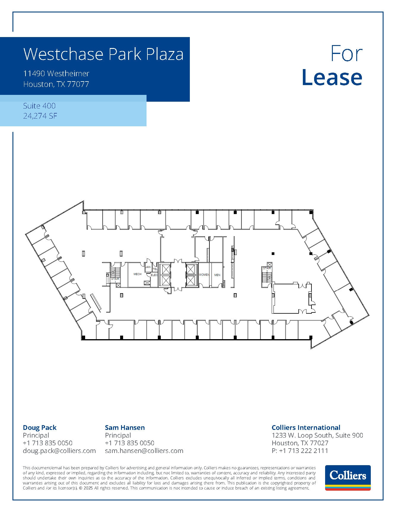 11490 Westheimer Rd, Houston, TX à louer Plan d’étage– Image 1 sur 1