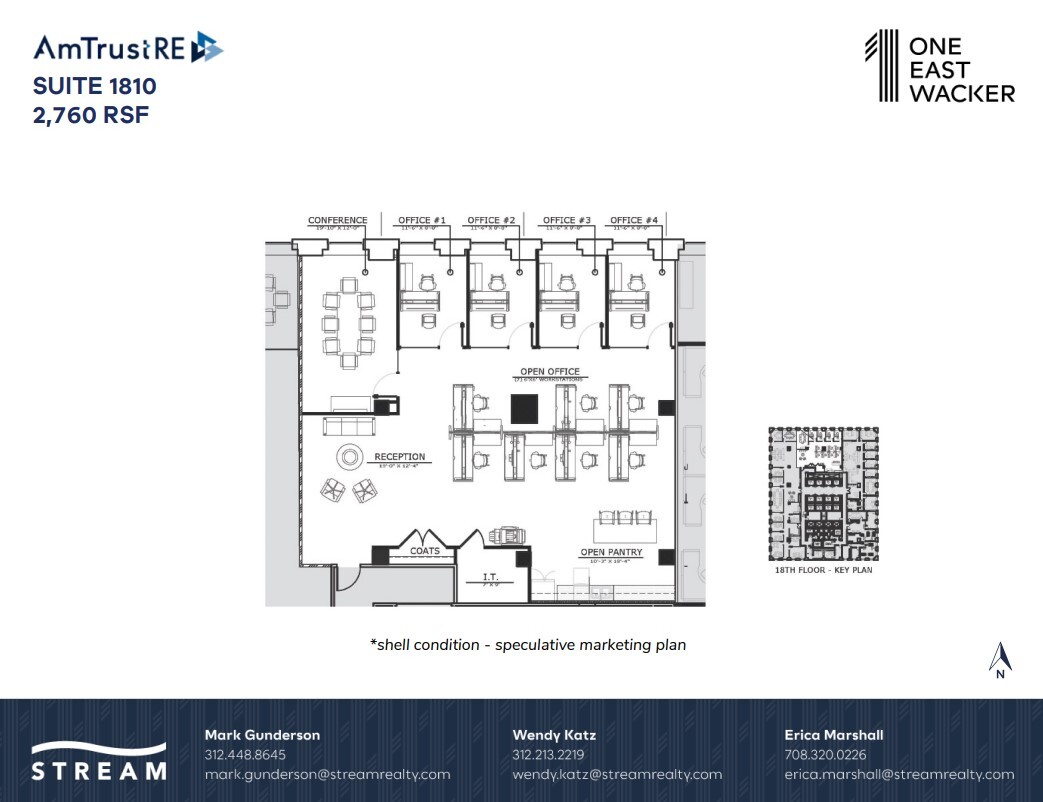 1 E Wacker Dr, Chicago, IL à louer Plan d’étage– Image 1 sur 1