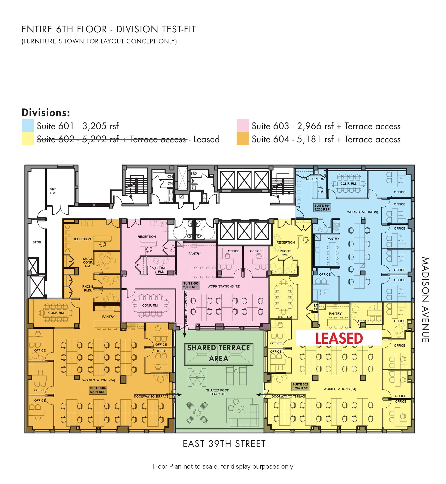 270 Madison Ave, New York, NY à louer Plan d’étage– Image 1 sur 6