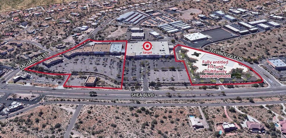 16725-16845 E Shea Blvd, Fountain Hills, AZ à louer - Aérien – Image 3 sur 6