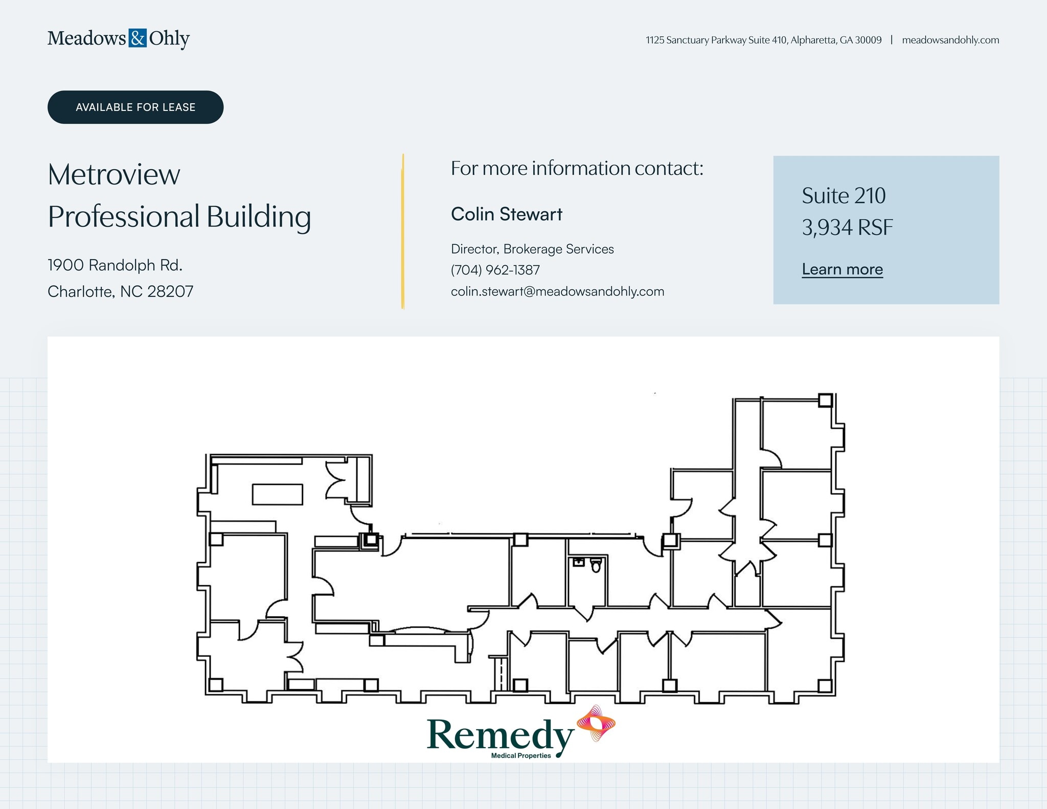 1900 Randolph Rd, Charlotte, NC à louer Plan de site– Image 1 sur 1
