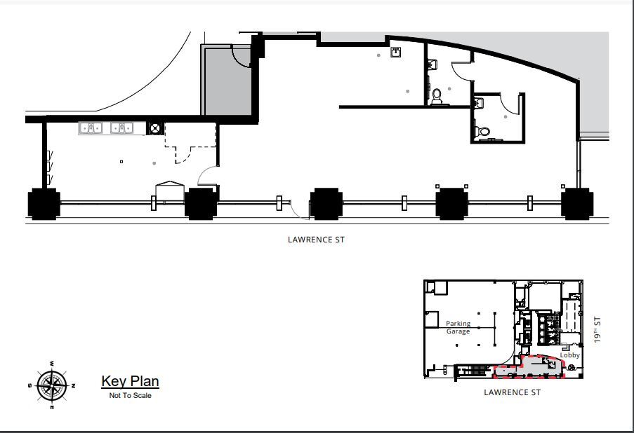1875 Lawrence St, Denver, CO à louer Plan d’étage– Image 1 sur 1