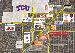 3605 McCart Ave, Fort Worth, TX - Vue aérienne vue de carte - Image1